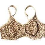 Leopard Print Full Coverage Bra 40DD Maximalist 90s Y2K Retro Soft Glam Lingerie Size XL Photo 0