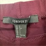 Forever 21 Wide Leg Flare Stretch Casual Pants Women’s Large Maroon Photo 5