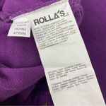 Rolla’s X Free People Original Straight High Rise Cord Corduroy Jeans Grape Purple Size 25 Photo 14