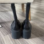 Ash  Black Leather Combat Boots Chic Platform Photo 3