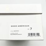 Good American NIB Black Strappy Faux Leather Mule Sandal 7 Photo 8