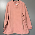 D&Co Dusty Pink Cozycore Textured Mock Neck Sweatshirt Photo 0