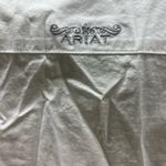 Ariat Arait women’s White shirt blue embroidered western trend blouse size XL Photo 4