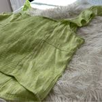 Free People  Citrine Combo Ruffle Flutter Sleeve Top Size L - NWT Photo 6