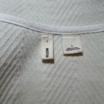 Anthropologie MOTH  Birte Ivory Textured Jersey Knit Zip Up Jacket Sweater Large Photo 6