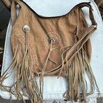 Cow Leather Purse Western Tan & Silver Embellishment Purse Photo 0