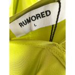 Rumored Meadow Slip Mini Dress Citron Size Large Photo 3