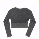 Aerie Offline by Sidewalk Seamless Ribbed Long Sleeve Cropped Top - Size M - NWT Photo 2