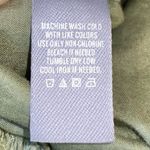 Aerie Olive Green Floral Eyelet Smock Sleeveless Front Tie Cut Out Romper Photo 6