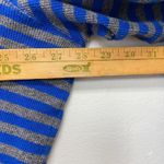 Woman Within Blue & Gray Striped Hoodie Sweatshirt Plus Size 26/28 Photo 4