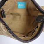 The Sak The Womens Shoulder Bag One Size Brown Adjustable Strap Zip Closure Woven Photo 3