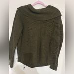 Active USA  Dark Olive Cowl Neck Sweater Photo 5