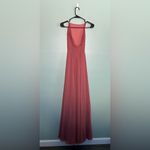 Lulus Dress Medium Mythical Kind of Love Maxi Dress Dusty Pink Cross Back Sz L Photo 4