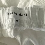 Bella Dahl  White Linen Pleated Cargo Pants Size Medium Minimalist Casual Photo 4