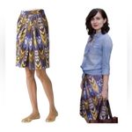 Tory Burch Jemima Tribal Print Tulip Linen Skirt Photo 1