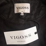 Vigoss Black Asymmetrical Faux Leather Jacket Photo 6