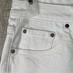 EVIDNT Los Angeles Size 26 Essen Relaxed White Raw Hem Straight Leg Denim Jeans Photo 6