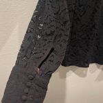 H&M Black Lace Long Sleeve Blouse Photo 4