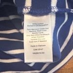 Talbots Cotton Lace Trim Shift Dress Sprint Stripe Casual Women's Size Medium Photo 7