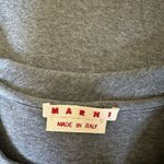 Marni Gray Tunic Dress Wool Sideswept Hem Symmetrical Minimalist IT 42/US 6 Silver Photo 2