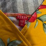 Guess Bright Yellow Floral Bodysuit Photo 2