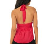 Free People NWT  Calista Halter Neck Top Pink Photo 3