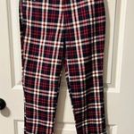Oat High Rise Straight Crop Plaid Pants Photo 0