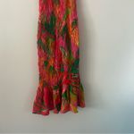 Farm Rio  x Anthropologie Ruched Tie-Front Tropical Resort Colorful Dress Size XS Photo 7