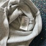 Gray Button Down Long sleeve Fitted Shirt Cropped SZ XS Lightweight Petite Y2K Photo 14