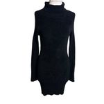 IRO  Women's Designer Black BILOH turtleneck Sweater Dress Sz XS Photo 3