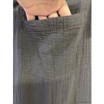 Aerie  Dark Gray Gauze Overalls Pockets Adjustable Straps Rolled Hem Medium NWT Photo 4