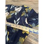 Lulus LULU’S Floral Navy Blue Stain Wrap Dress Adjustable Waist Sz Small, Love is Life Photo 5