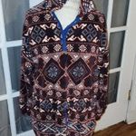 Vintage Sunbuster Womens‎ Fleece Pullover Sweater Medium Red Photo 0