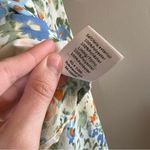 Miss Lola ✨  Women’s Blue Green Floral Front Tie Top Medium Photo 7