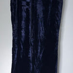 J.Crew  Crushed Velvet Wide Leg Trouser Pants Blue Size 16 Photo 0