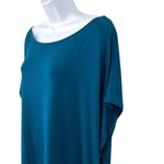 Universal Standard  Wide Neck Short Sleeve Knee Length Dress Blue Size Large Photo 3