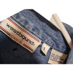 Vintage Westbound 100% cotton women's‎ button down sz L 90's western rodeo Blue Size L Photo 3