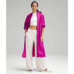 Lululemon Reversible Drape-Sleeve Long Jacket Sonic Pink Wild Berry Size 10 NEW Photo 3