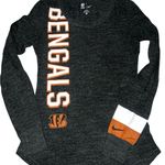 NFL Nike Bengals Long Sleeve Tee - Black and Orange Photo 2
