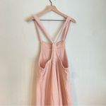Bucketlist‎ Terry Wide Leg Pink Jumpsuit Overalls Size L Photo 5