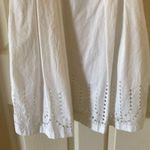 Gap NEW Fit and Flare White Dress Lined Pockets Perforated Sleeveless Size 0 Photo 1