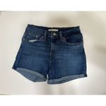 Levi's  Denim Mid-Rise Shorts Stretch Dark Wash Women Size 27 Photo 1