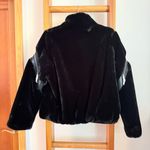 Azalea Wang Faux Fur Teddy Bomber Jacket Short Coat Black Large Photo 6