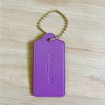 Coach Keychain  Limited Edition Bag Charm Logo Gold Chain Hawaii Stamp Large Size Photo 3