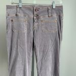 Bella Dahl Womens Corduroy Flare Leg Low Rise Pants sz 28 Purple Boho Photo 1