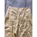 Reformation  Linen Wide Leg Pants Beige High Waisted Casual Resort Size 6 Photo 3