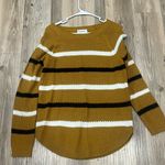 Cloud Chaser NWT  mustard yellow black tunic sweater size Large Photo 4