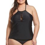 Raisin's  Women’s Plus Size Samba Solids Tankini Top Size 14W Photo 0