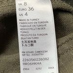 Topshop Lightweight Distressed Utility Shirt Jacket Army Green Size 4 Photo 7