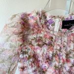 Needle & Thread NWT  stunning meadow floral ruffle ballerina dress Photo 4
